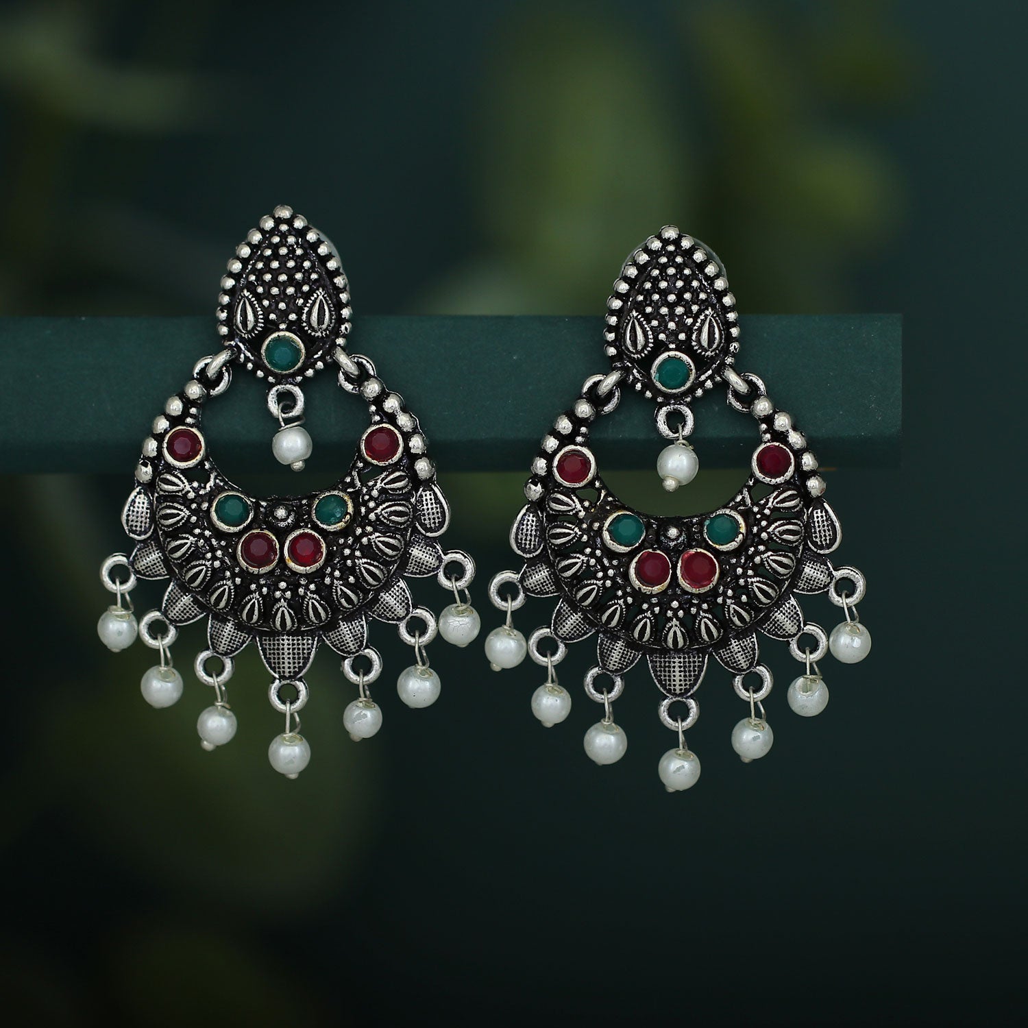 Grey MoonStone and Kundan Dangler earrings – MOHAR